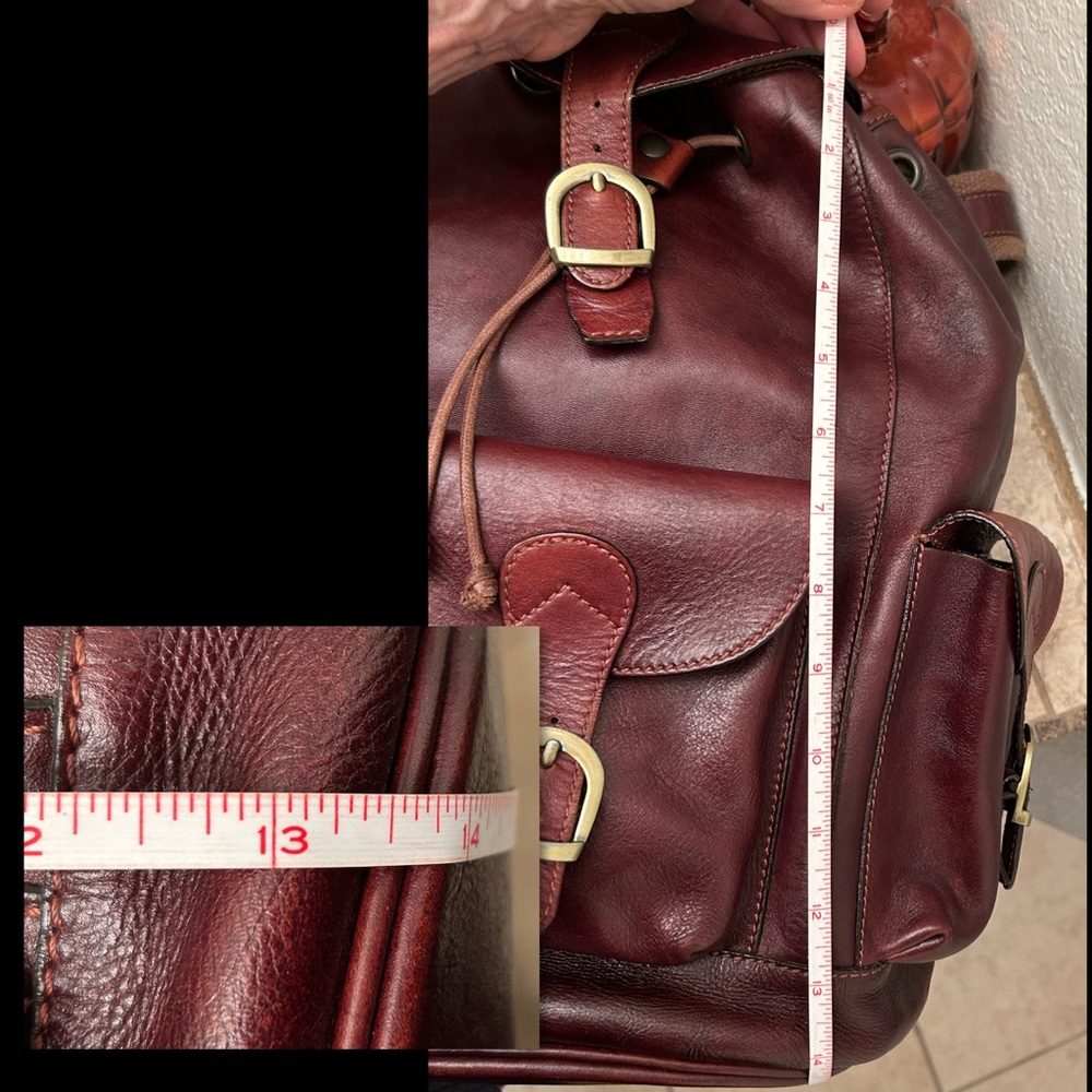 Old Angler Leather Backpack - Picture 13 of 15